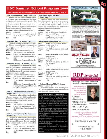 SUMMER 2009 by UPPER ST. CLAIR TODAY Magazine - Issuu