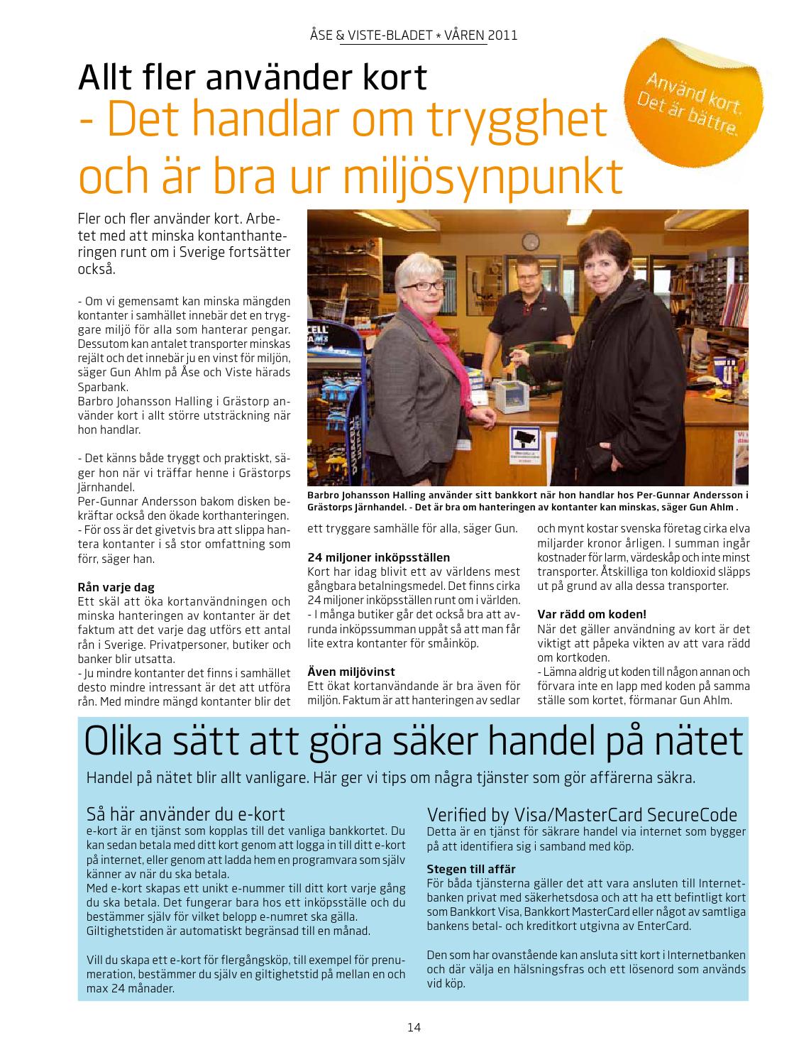 Åse Viste Bladet 2011 by Sparbanken - issuu