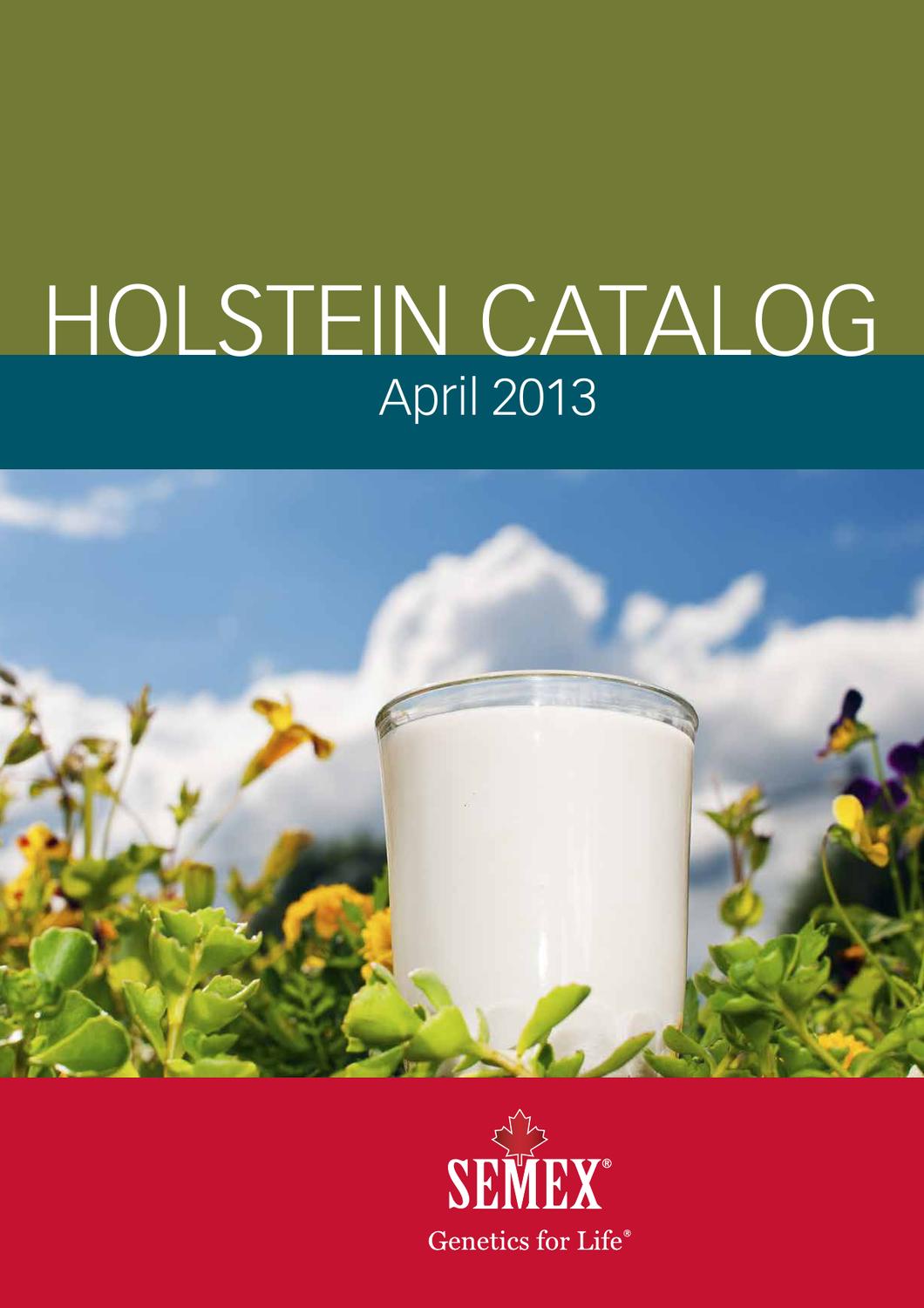Semex April 2013 USA Holstein Catalog by Semex Issuu