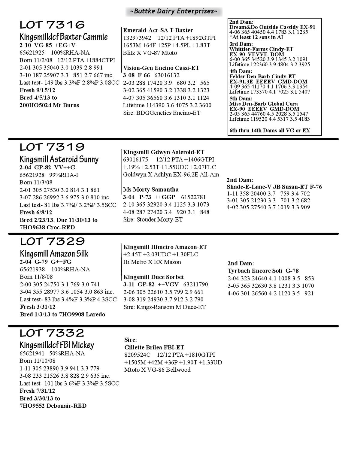 Buttke Dairy Complete Milking Herd Springing Heifer Dispersal By Dairy Agenda Today Issuu