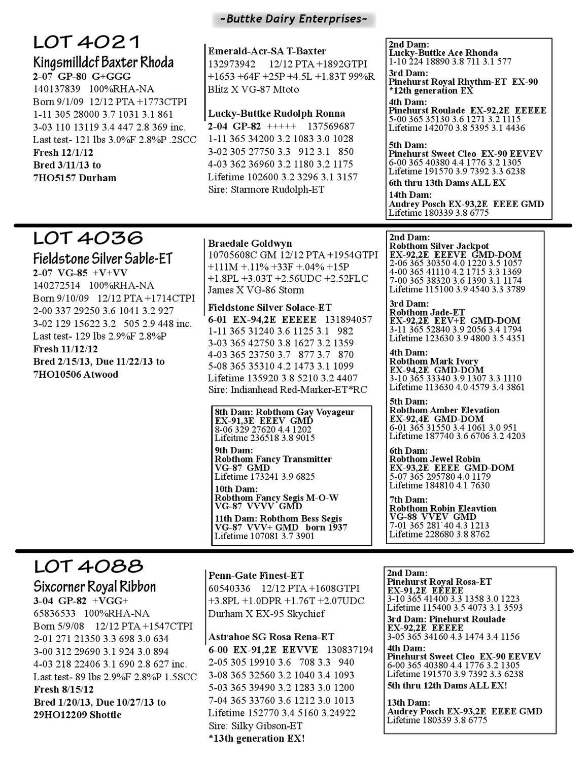 Buttke Dairy Complete Milking Herd Springing Heifer Dispersal By Dairy Agenda Today Issuu