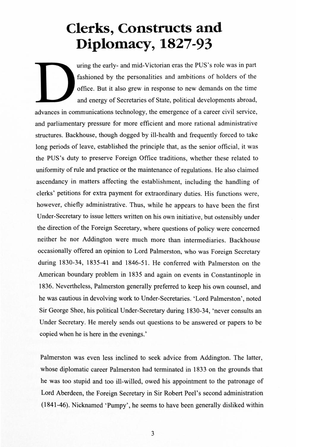 The Permanent UnderSecretary of State A Brief History of the Office
