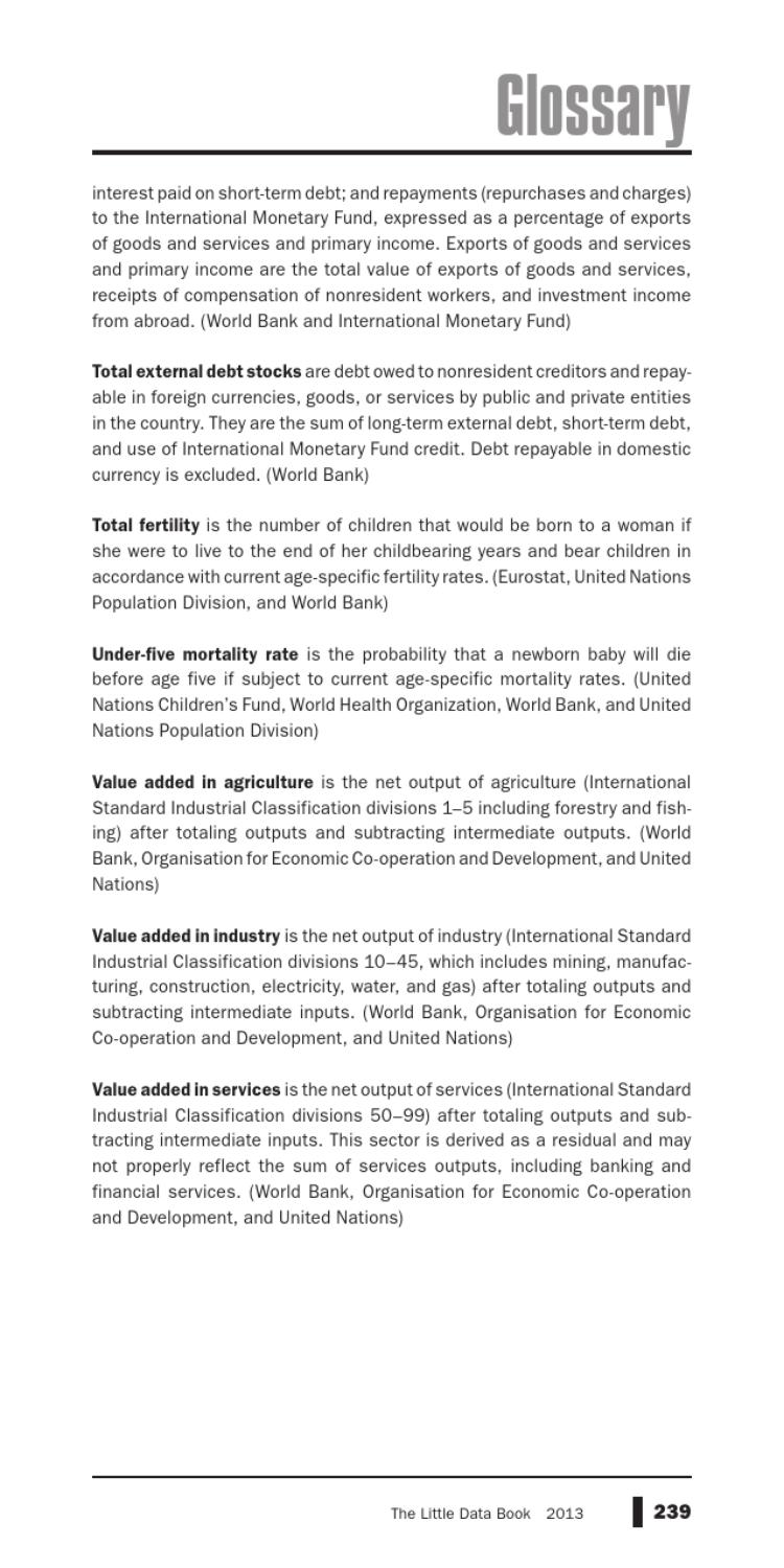 The Little Data Book 2013 By World Bank Group Publications Issuu