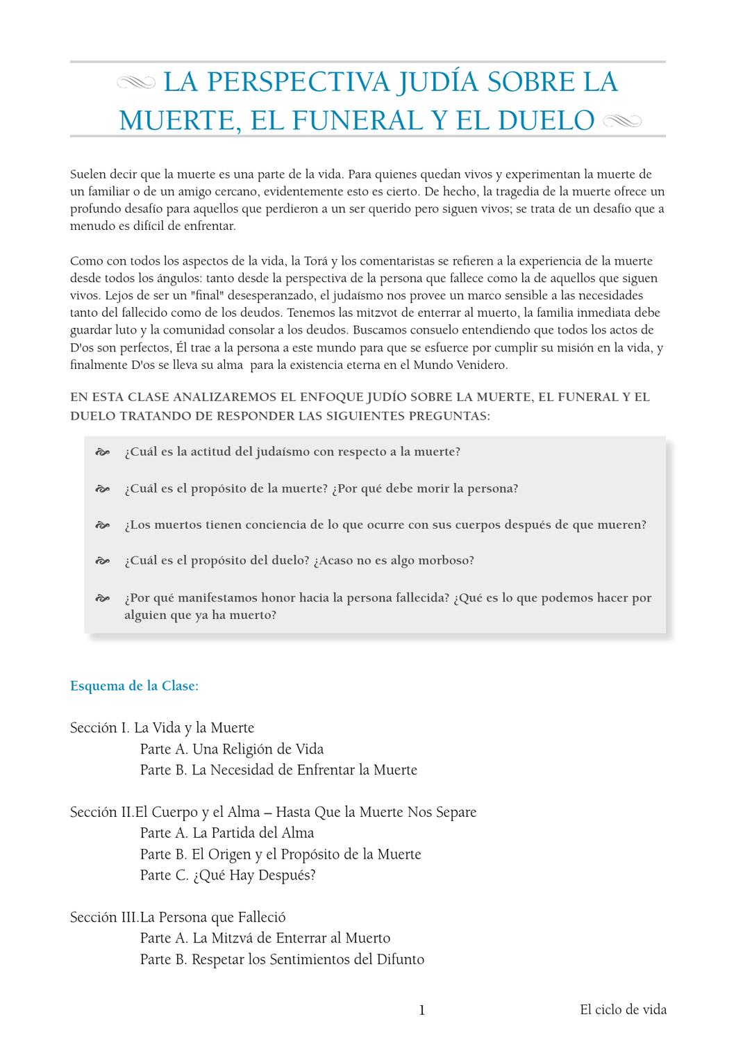 Death Burial Mourning Spanish by Olami Resources - Issuu