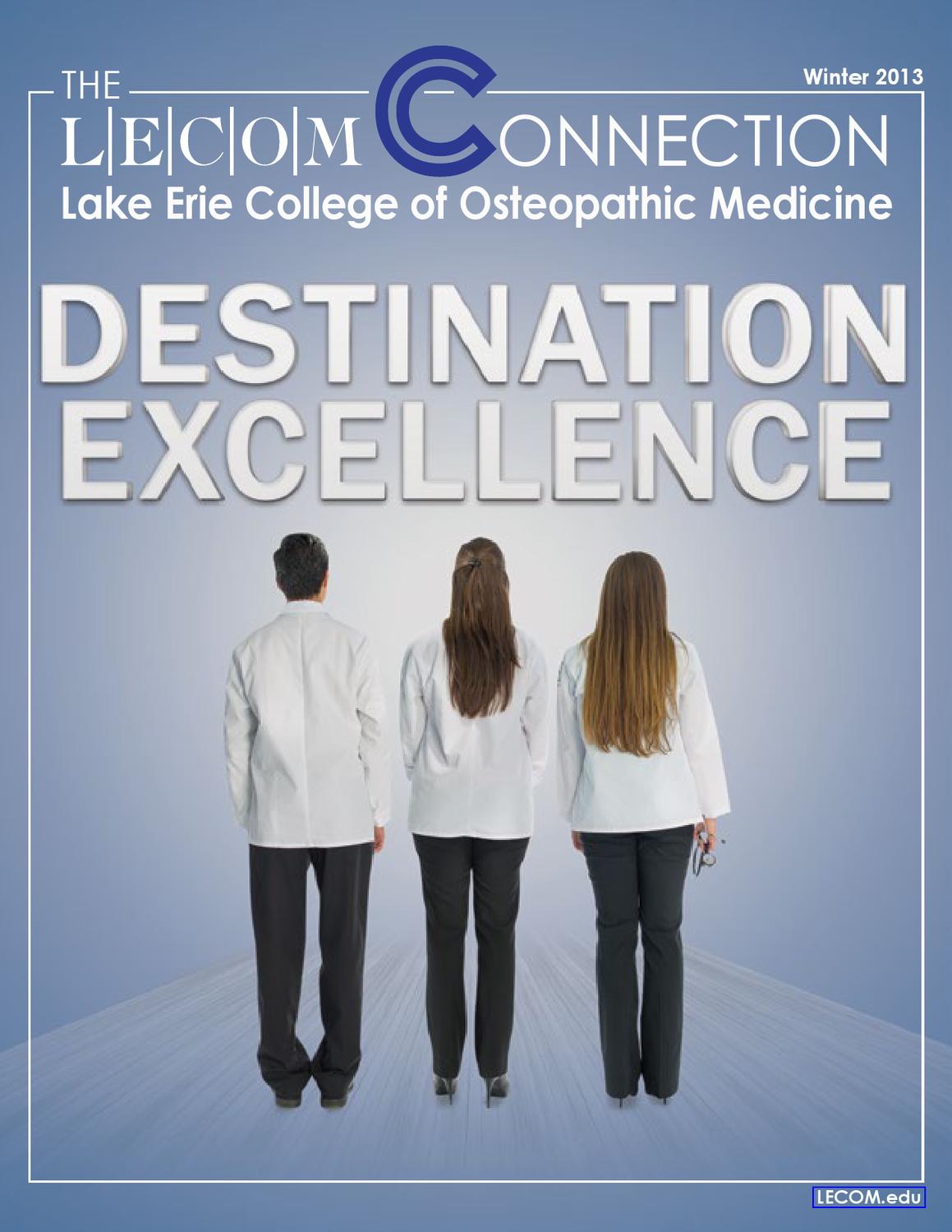lecom connection winter 2013 by lake erie college of osteopathic lecom letter of recommendation