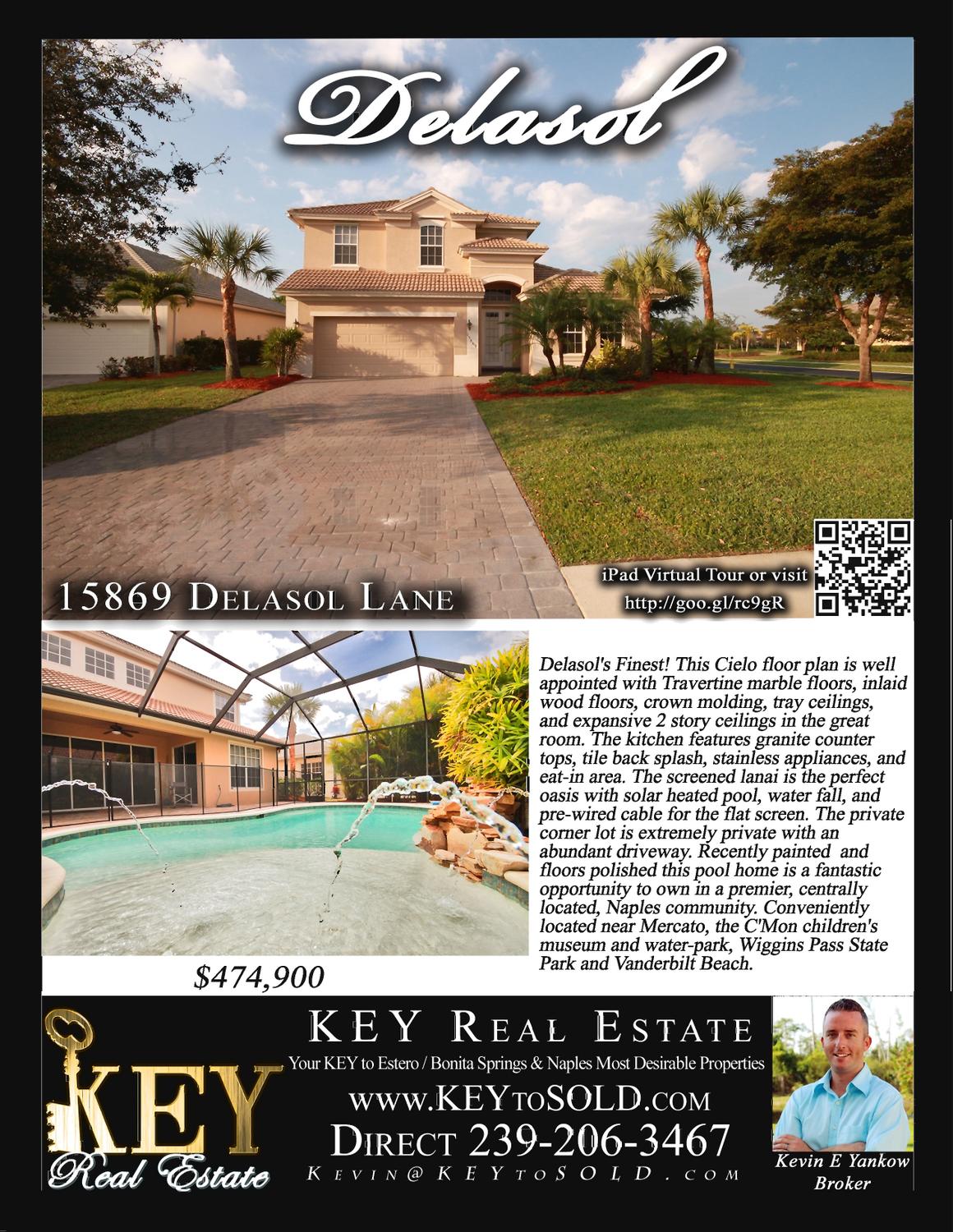 Delasol Real Estate Cielo Model Home For Sale 474,900 by Kevin