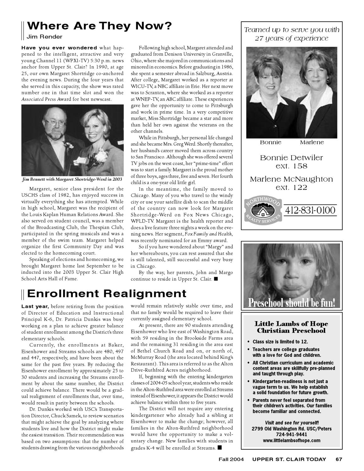 FALL 2004 by UPPER ST. CLAIR TODAY Magazine Issuu