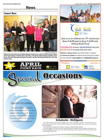 Vernon Morning Star, April 21, 2013 by Black Press Media Group