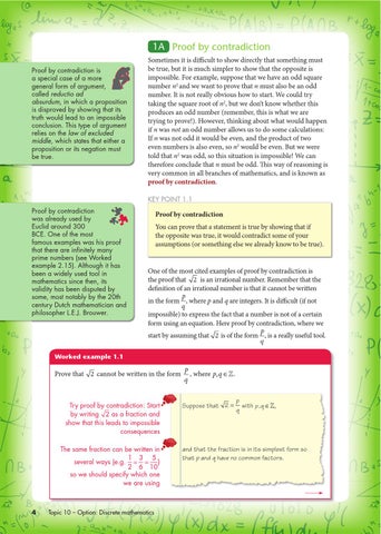 Mathematics Higher Level Topic 10 - Option: Discrete Mathematics by ...