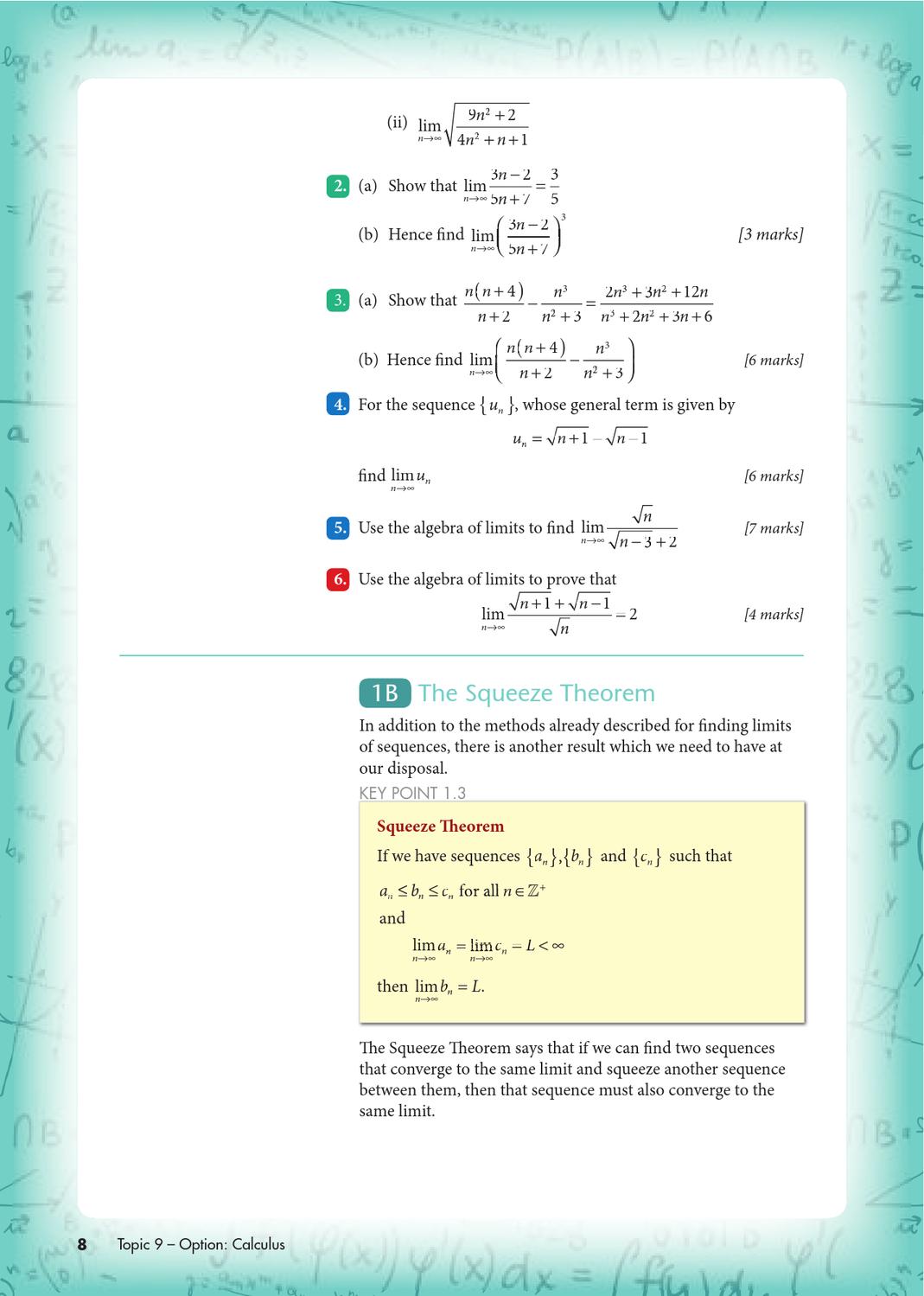 Mathematics Higher Level Topic 9 Option Calculus by Cambridge
