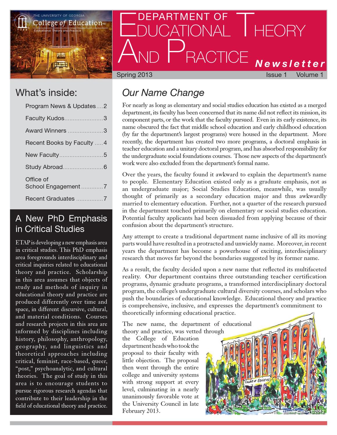 2013 Spring ETAP Newsletter by University of