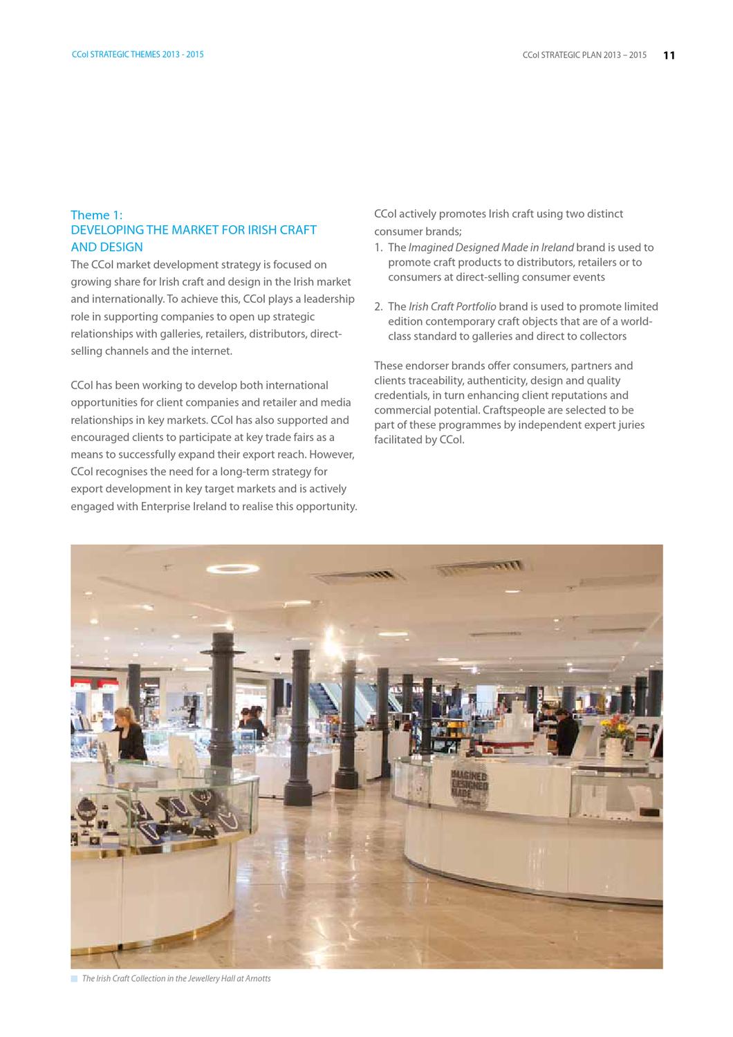 strategic plan ccoi 2013 2015 by design crafts council of