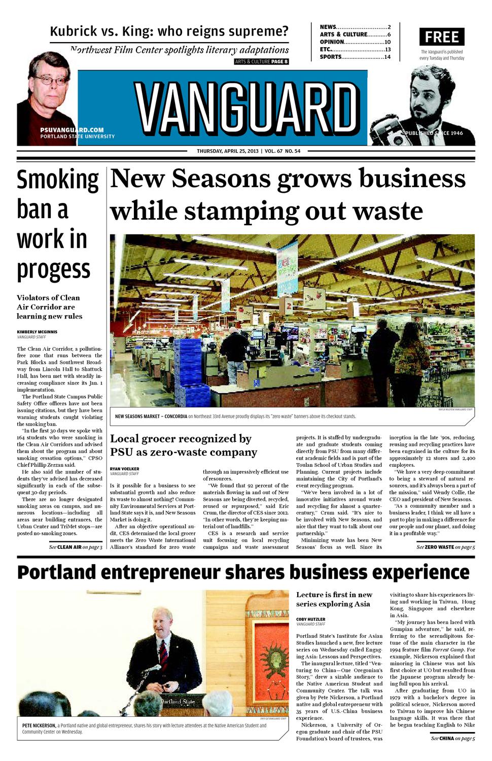 Portland State Vanguard April 25, 2013 by Portland State Vanguard Issuu
