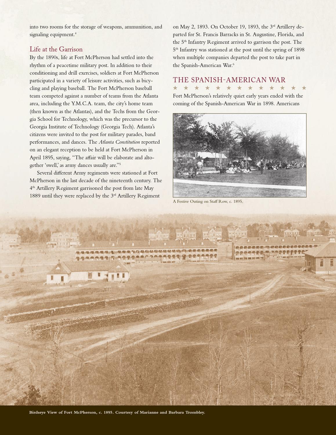 The Building of a Worthy Post A History of Ft. McPherson by Historic