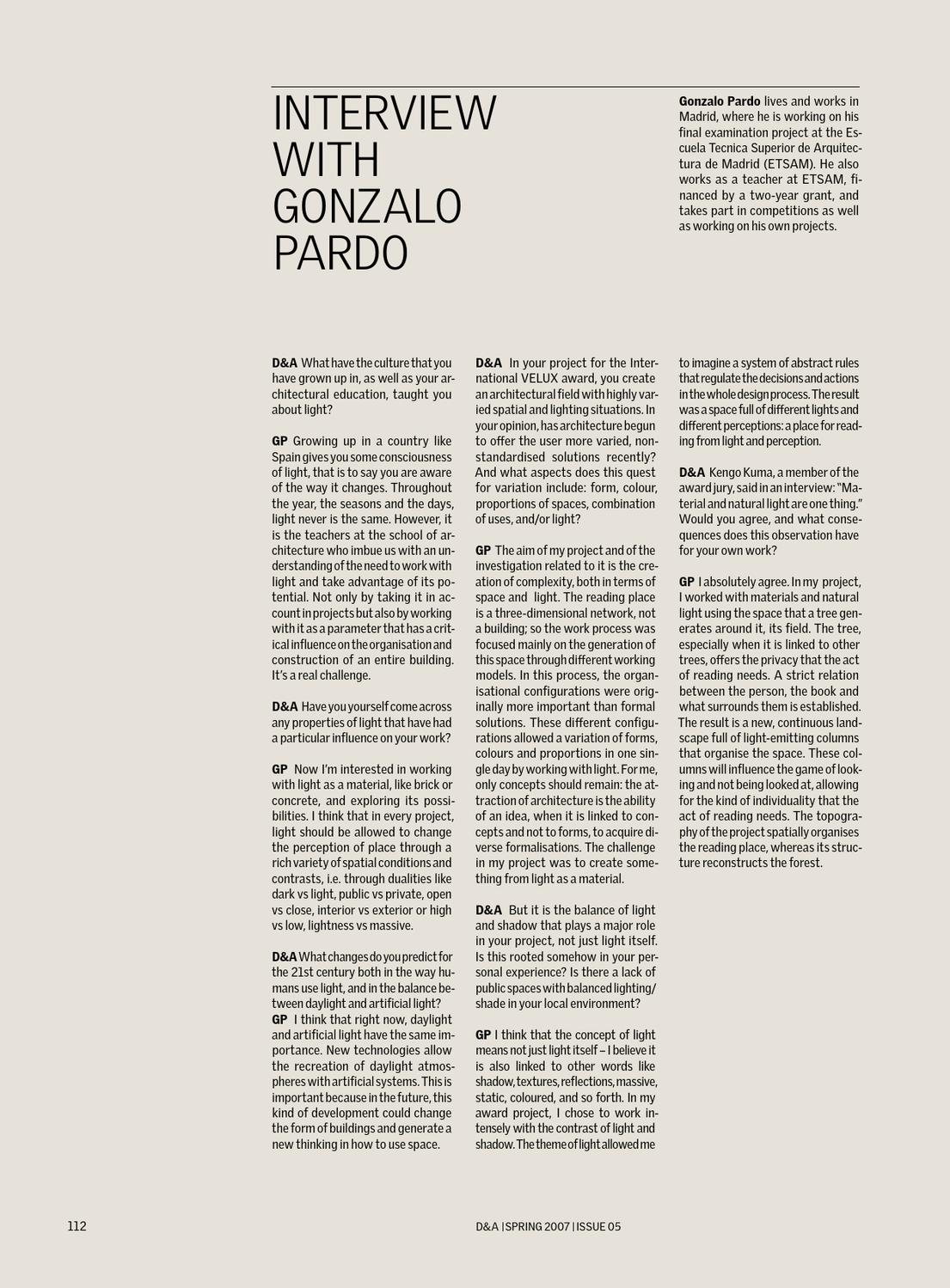 Texture Light 5 Daylight Architecture Magazine By Velux Group Issuu
