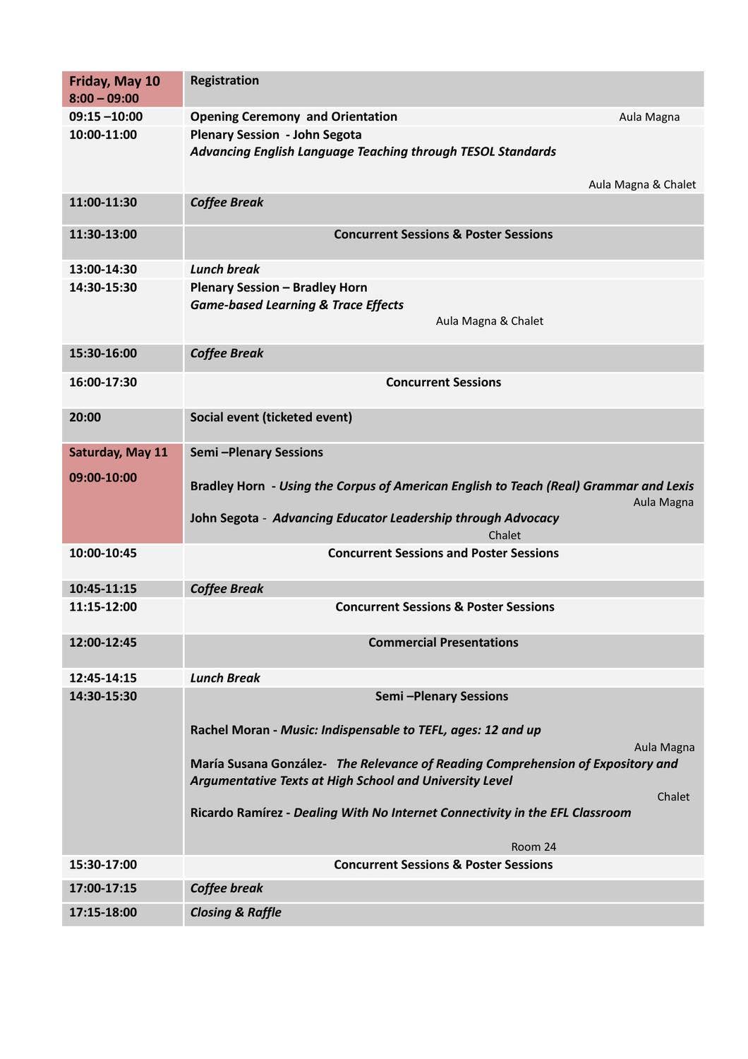 Convention Program Examples Convention Program by Argentina TESOL - Issuu
