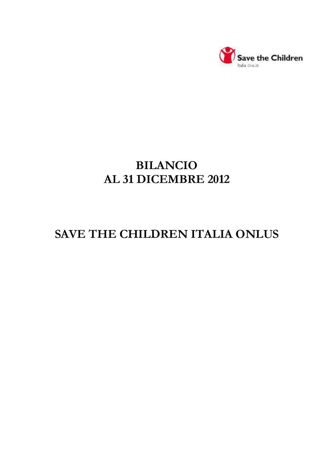 Bilancio 2012 by Save the Children Italia - Issuu