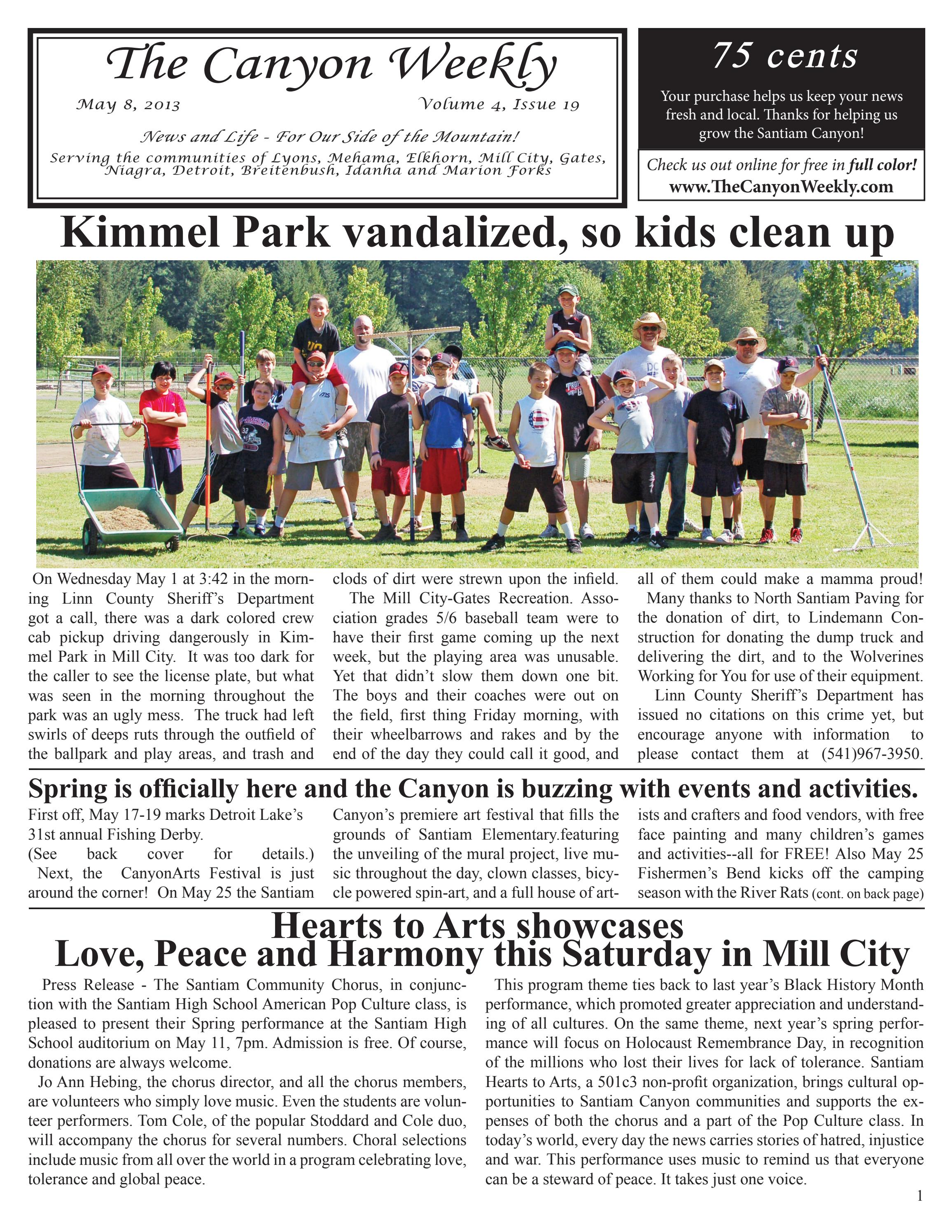 TCW May 8, 2013 by The Canyon Weekly - Issuu