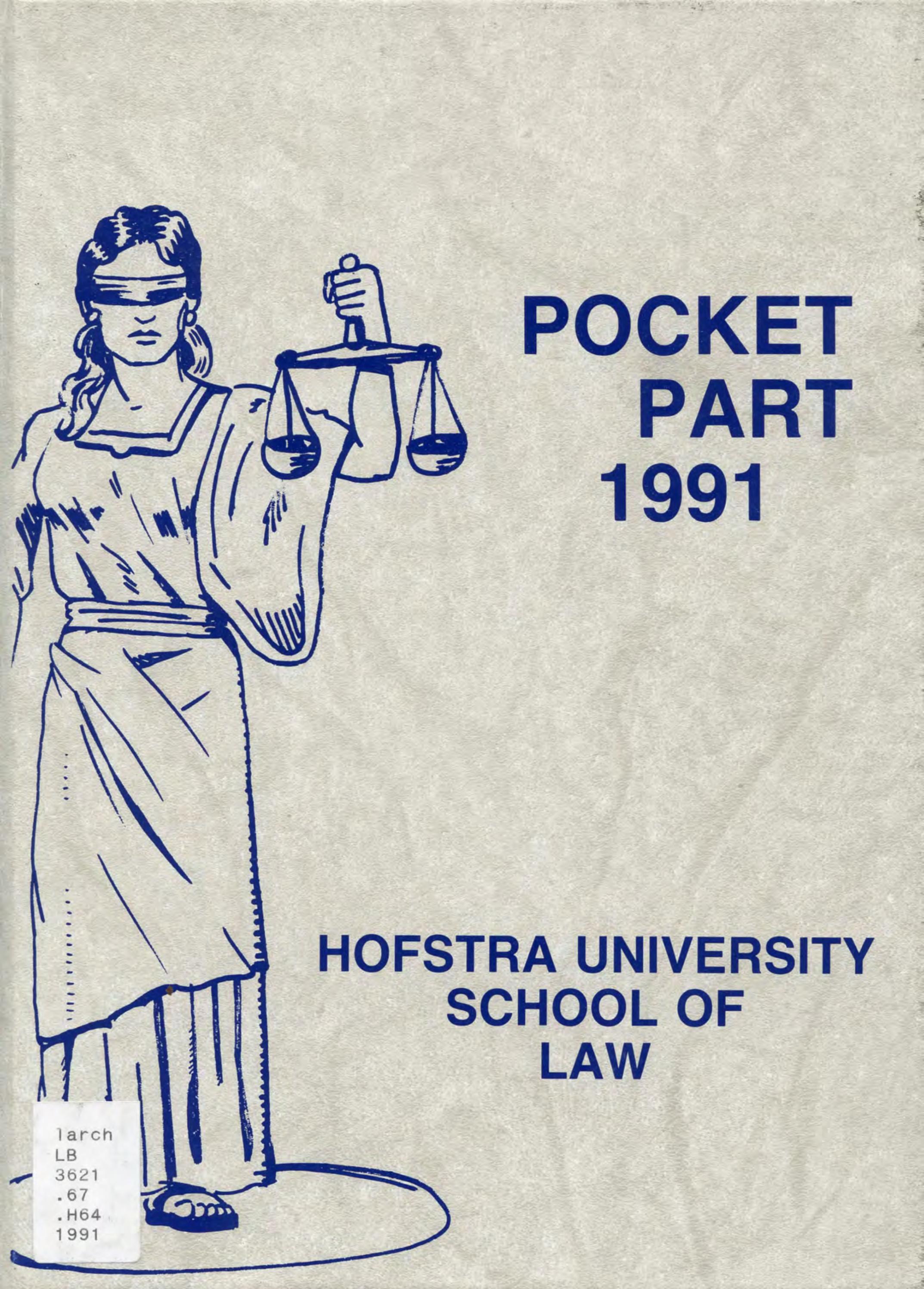 1991 Pocket Part by Hofstra Law Issuu