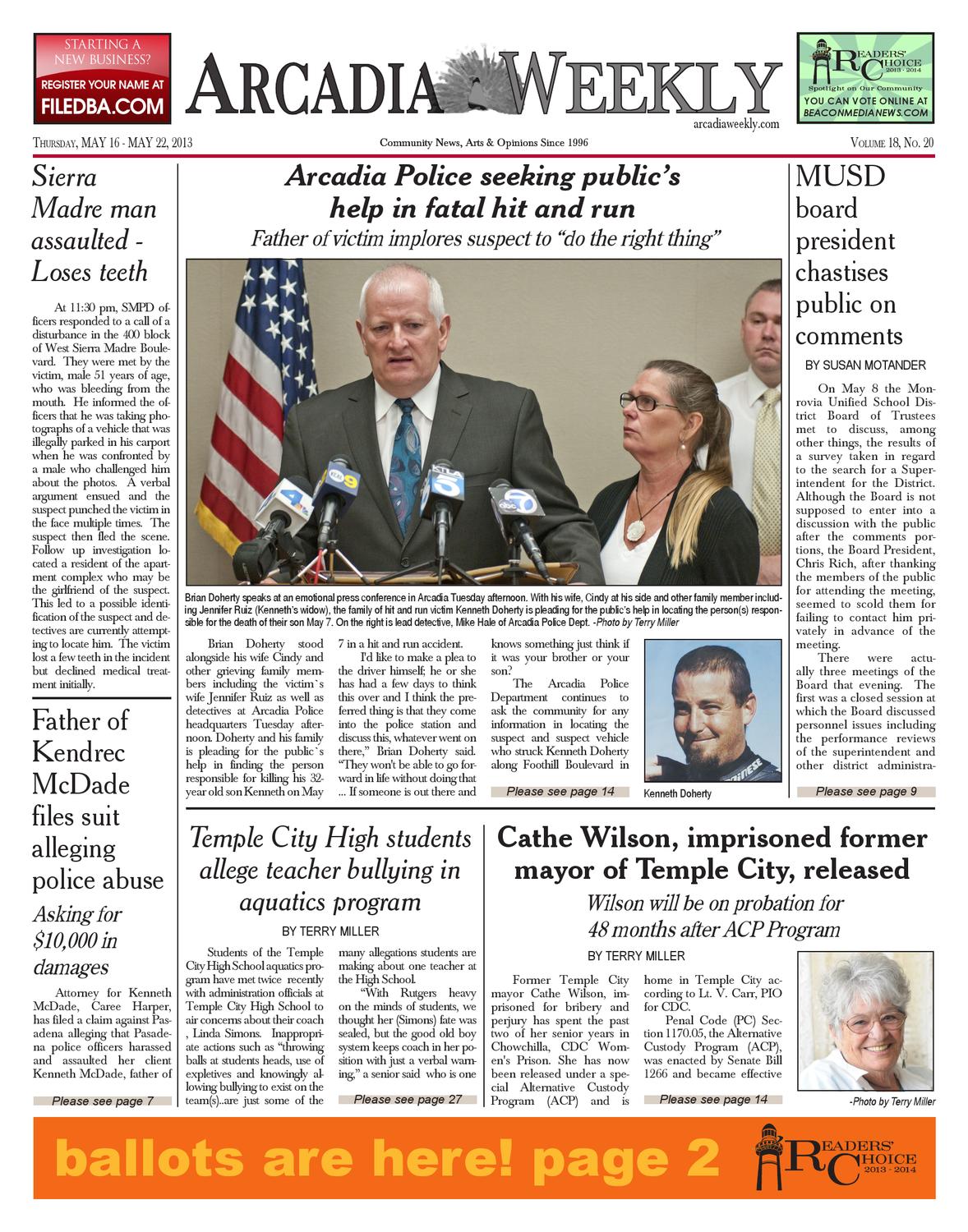 2013_05_16_Arcadia Weekly by Beacon Media News Issuu