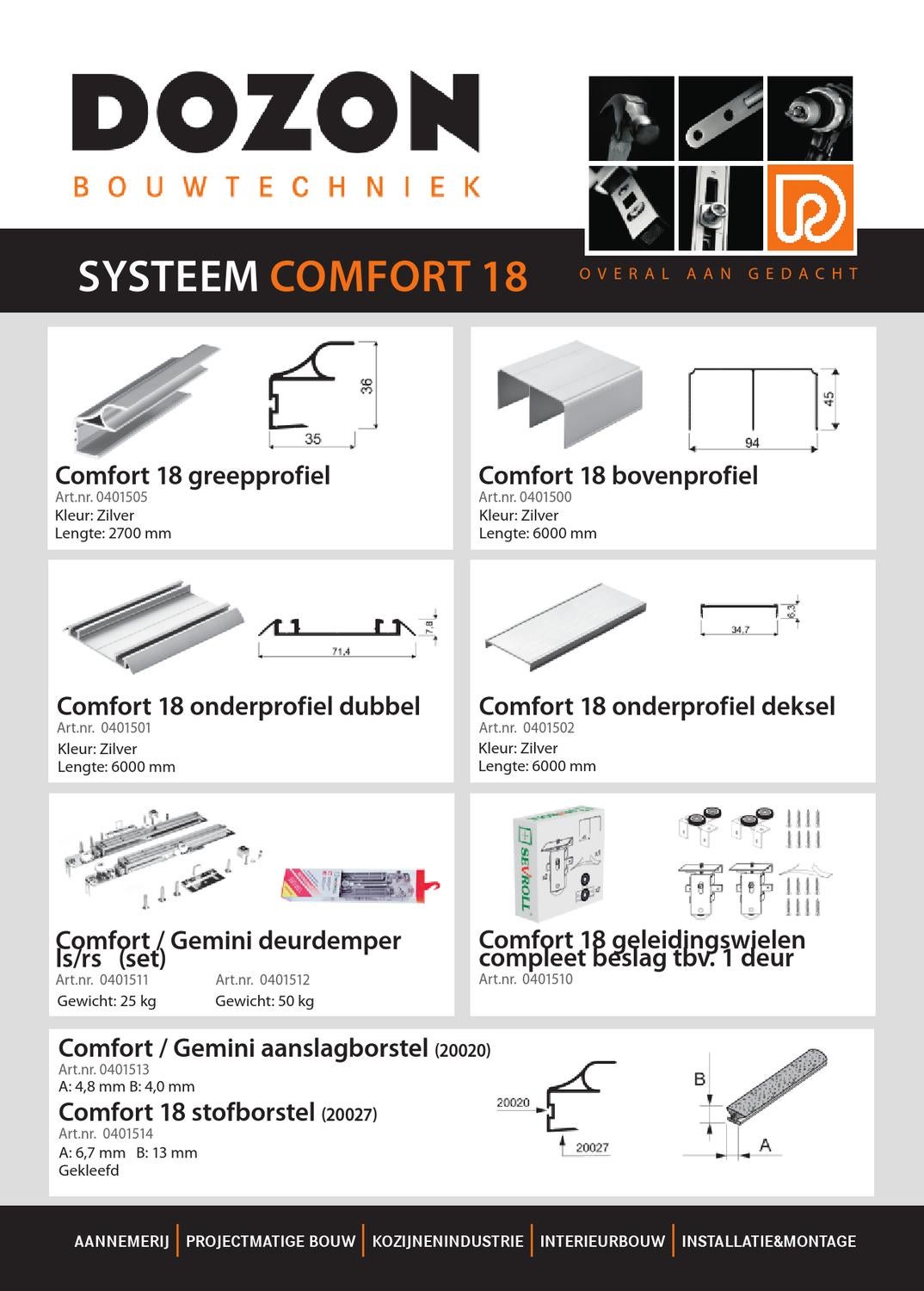 Systeem Comfort 18 by Dozon Bouwtechniek - Issuu