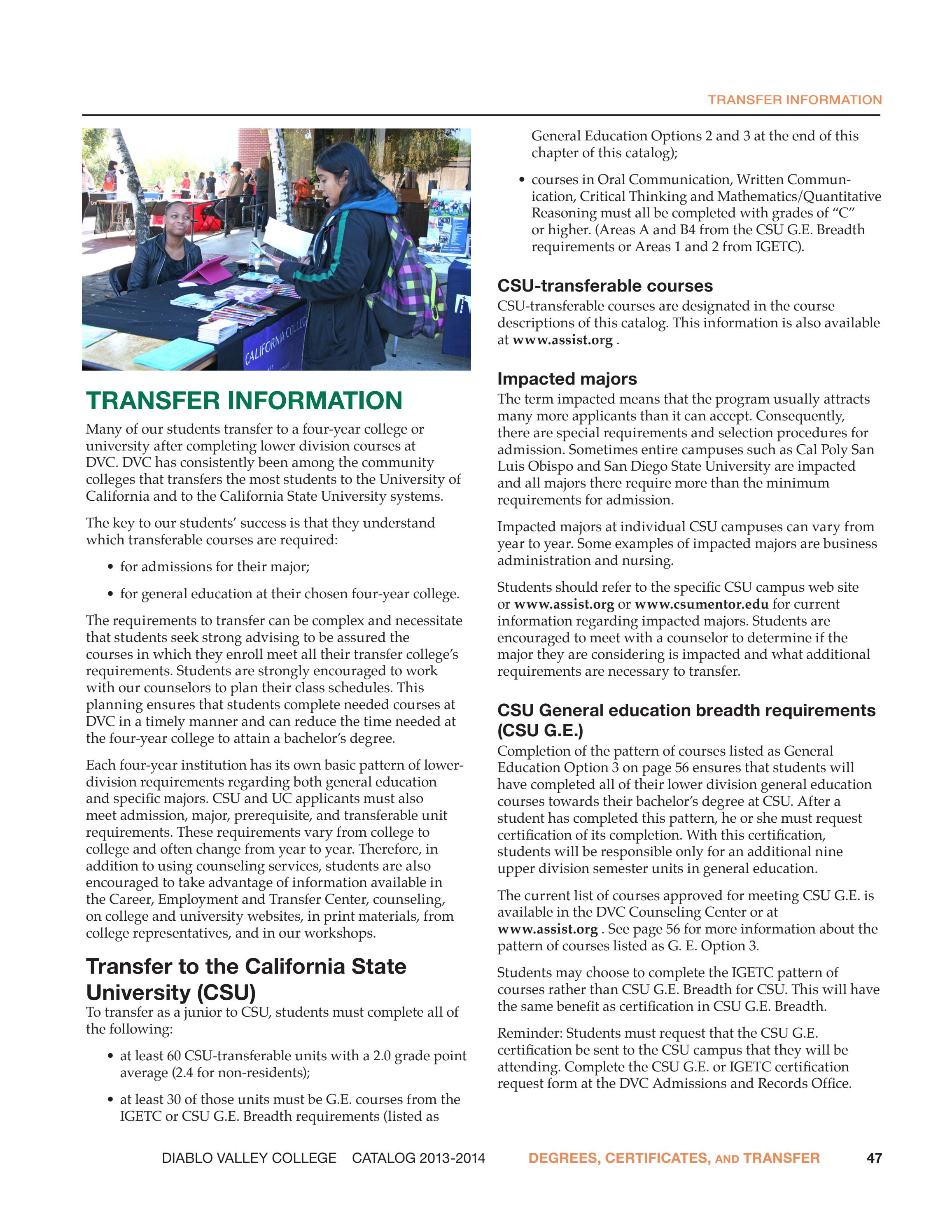 Dvc general education requirements 2021 image