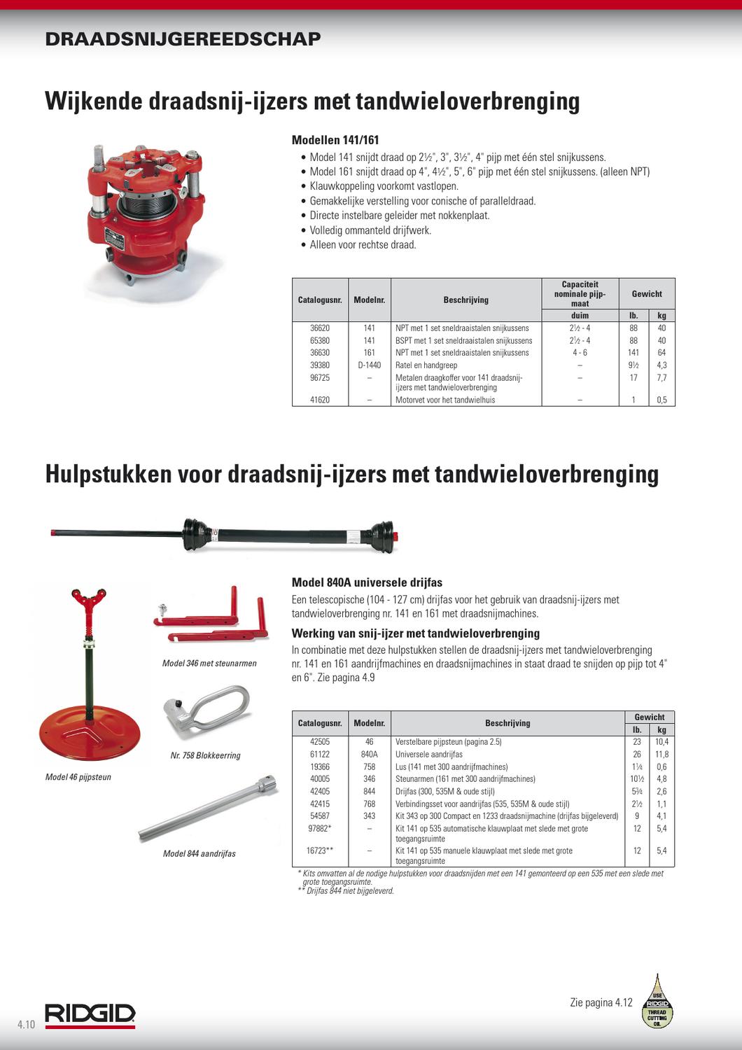RIDGID Ridge Tool Gereedschappen by ERIKS Nederland Issuu