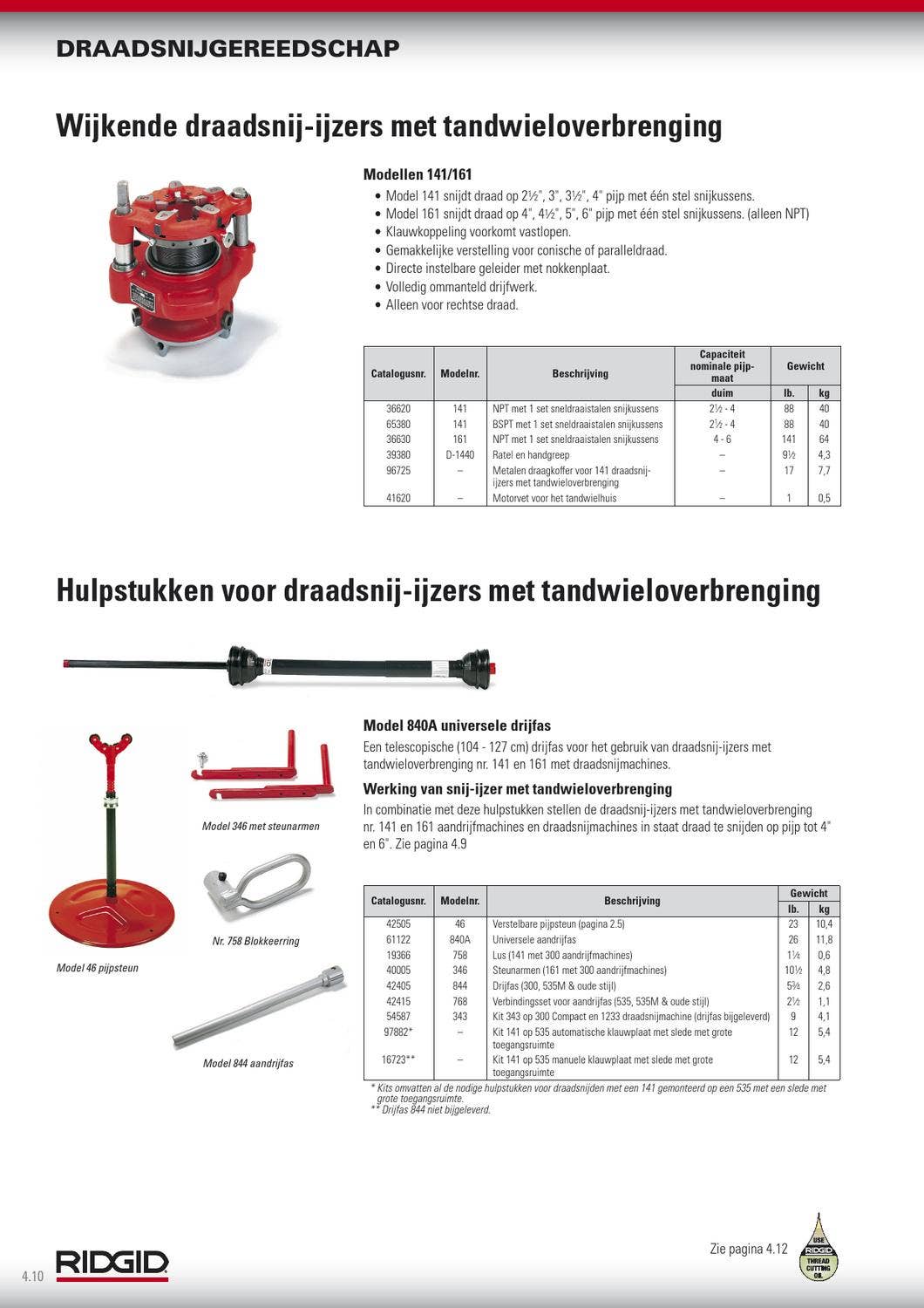 RIDGID Ridge Tool Gereedschappen by ERIKS Nederland - Issuu