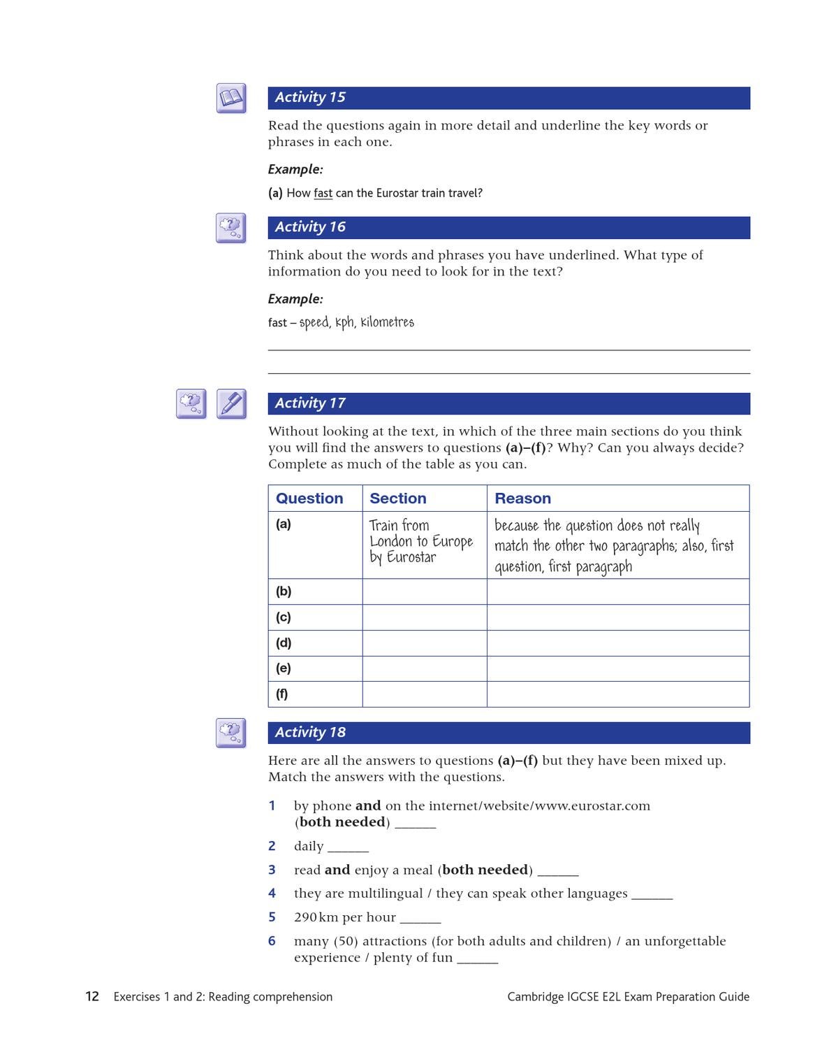 Cambridge igcse english as a second language exam preparation guide