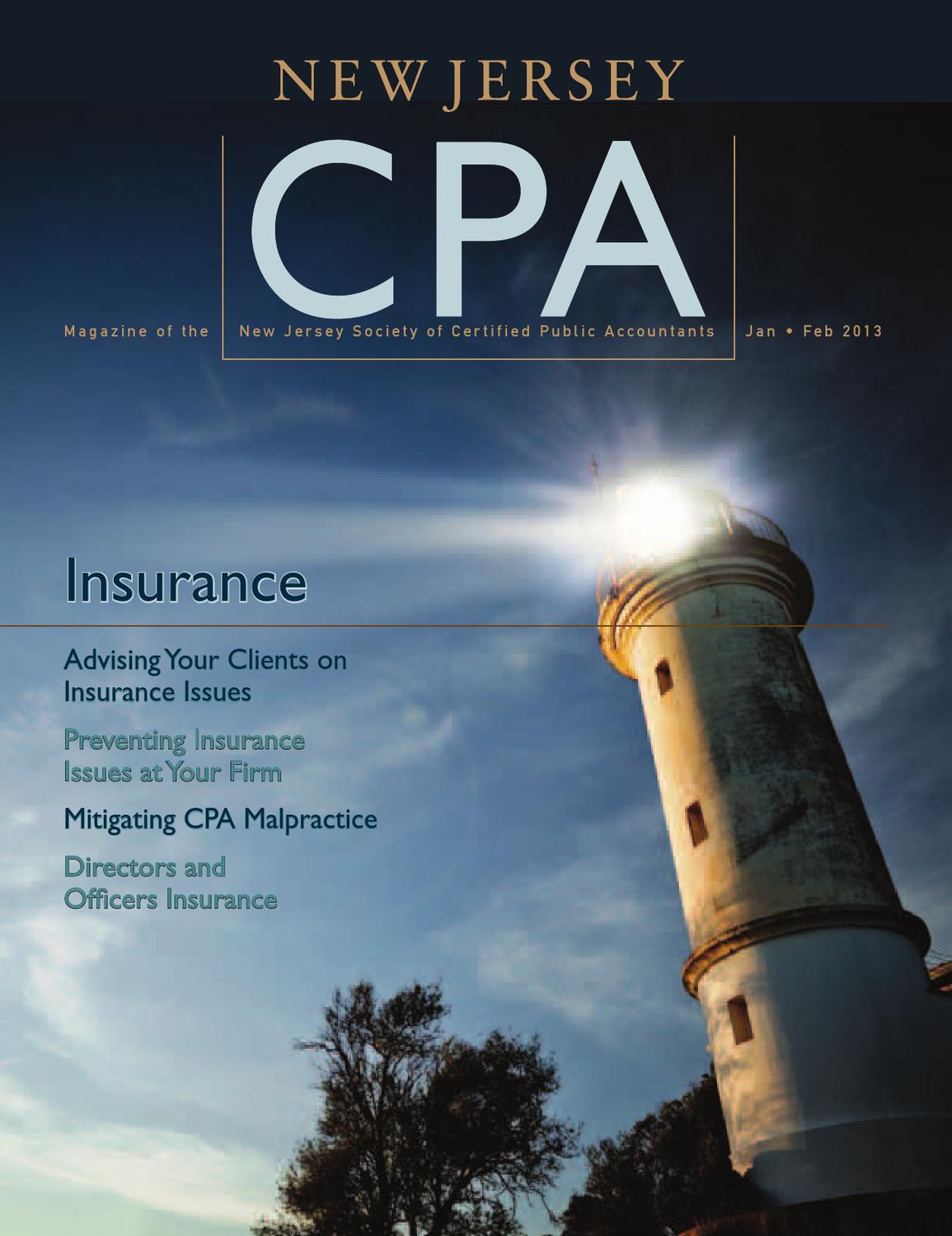 New Jersey CPA January/February 2013 by New Jersey Society of CPAs Issuu