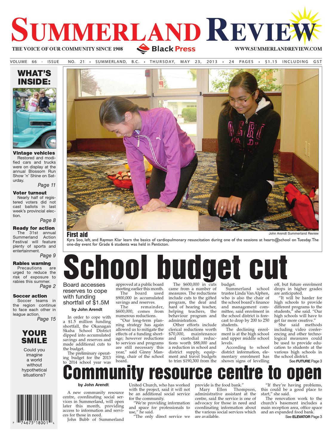 Summerland Review, May 23, 2013 by Black Press Media Group Issuu