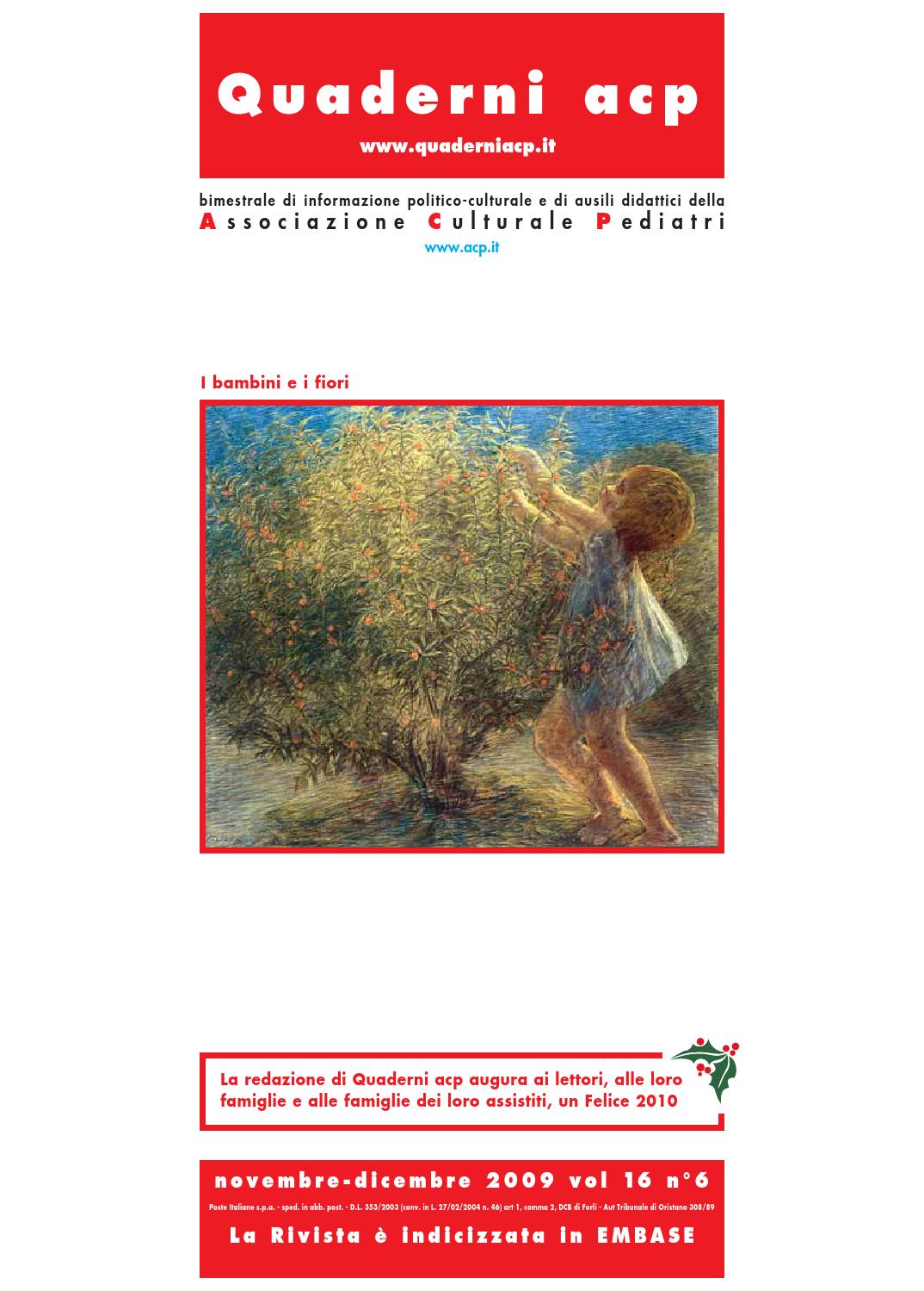 2009 Issuu Culturale Associazione 16 6 Pediatri By Acp Quaderni 58Yqaw5
