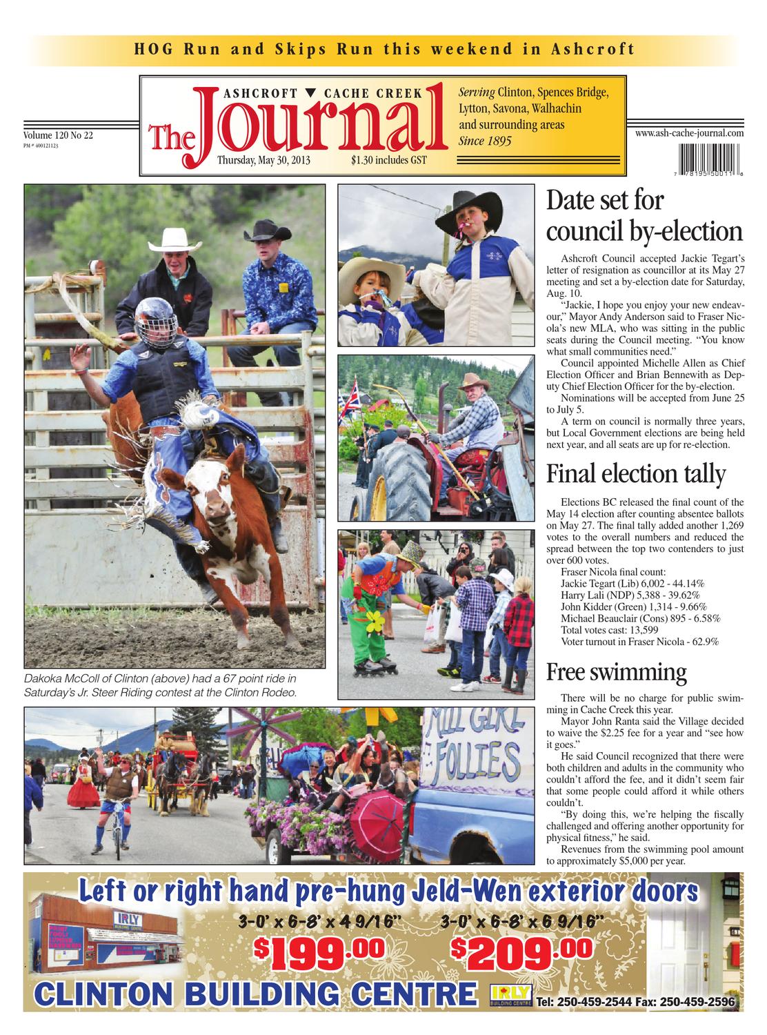 Ashcroft Cache Creek Journal, May 30, 2013 by Black Press Media Group
