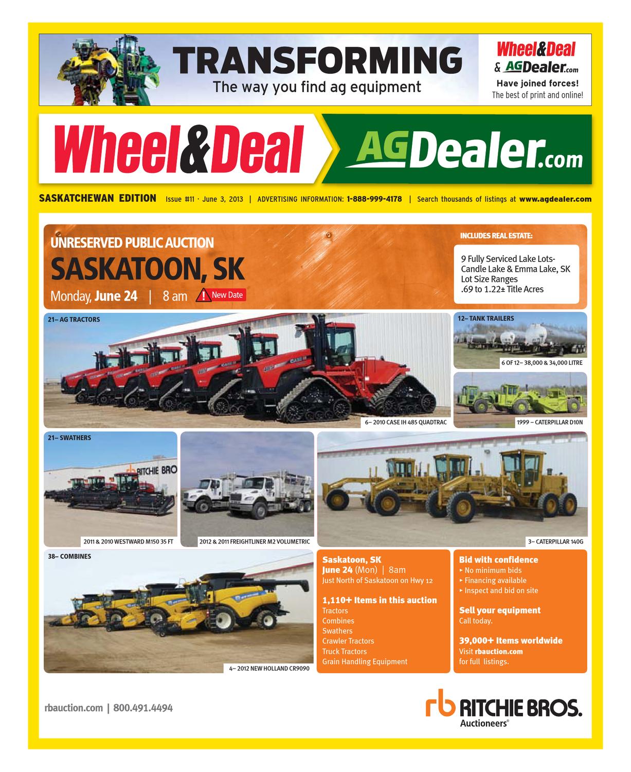 Wheel &amp; Deal Saskatchewan, June 3, 2013 by Farm Business Communications  - issuu