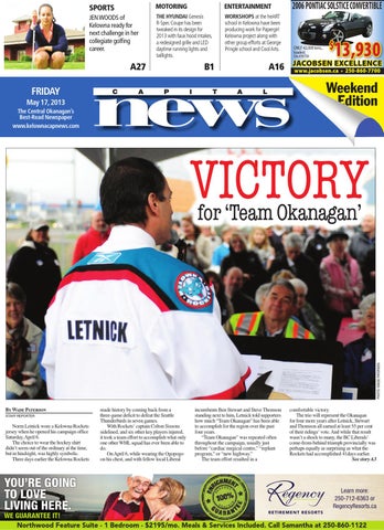 Kelowna Capital News, May 17, 2013 by Black Press Media Group - Issuu