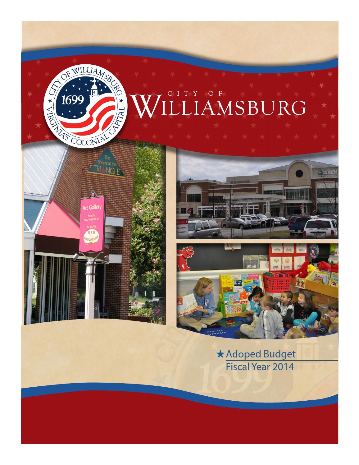 City of Williamsburg FY 2014 Budget by City of Williamsburg Issuu