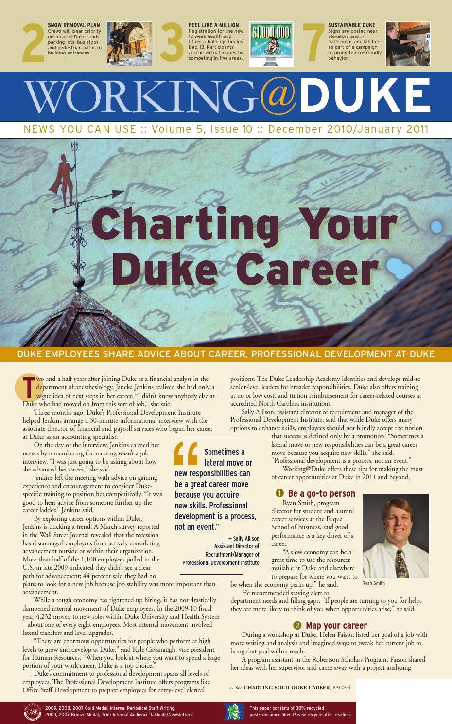 Working@Duke December, 2010 / January, 2011 Issue by Working Duke - Issuu