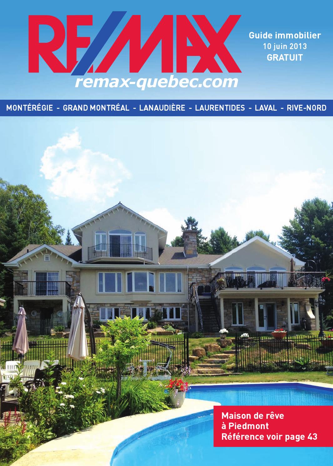 QUEBEC Remax Montreal 10 Jun., 2013 by NextHome Issuu