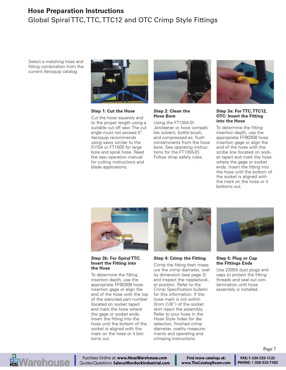 Eaton aeroquip crimper specification catalog handbook for hose final by