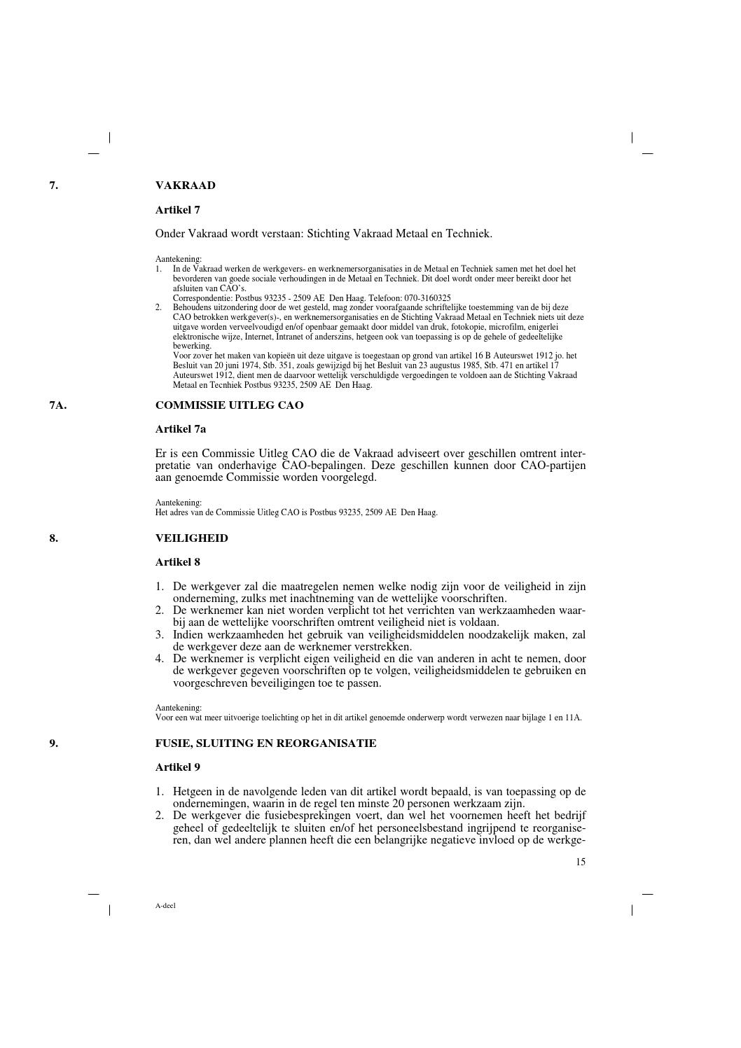 Cao technisch installatiebedrijf 2011 2013 by OIM Orthopedie - Issuu