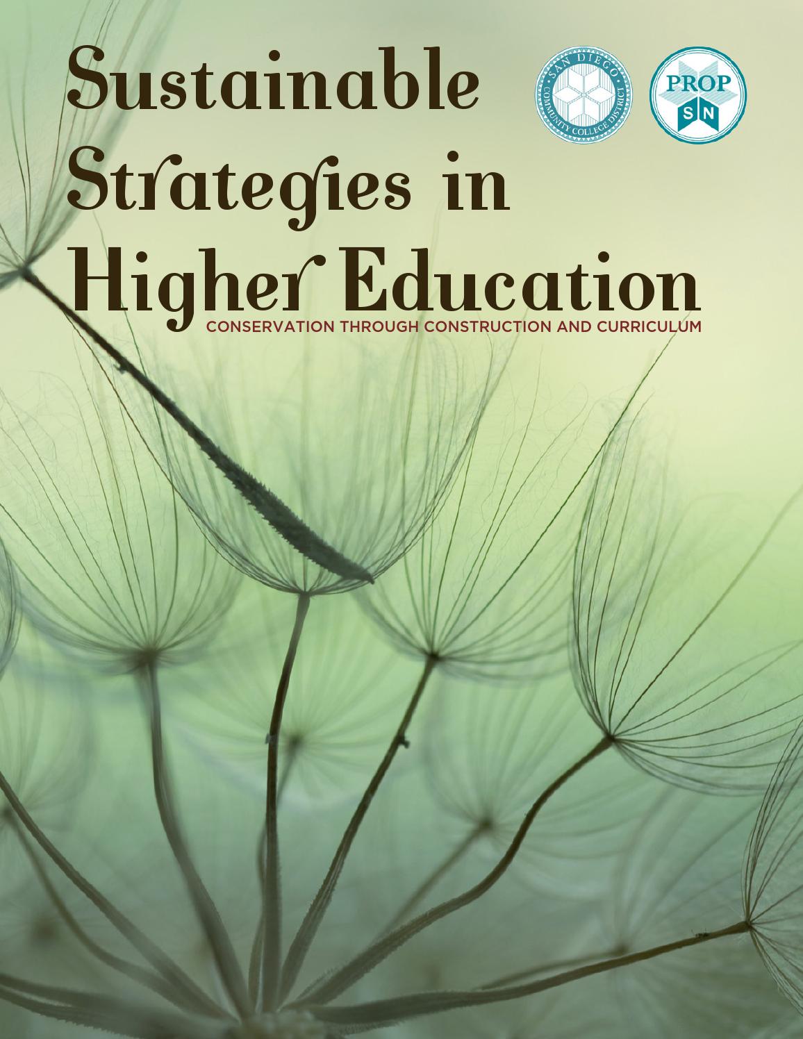 Sustainable Strategies in Higher Education by San Diego Community