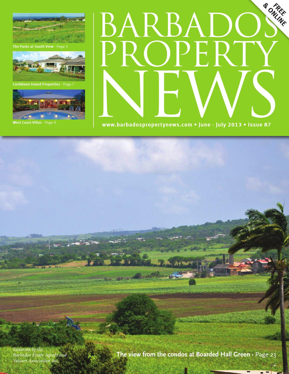 Barbados Property News June/July 2013 by Hiltop Publications Ltd Issuu