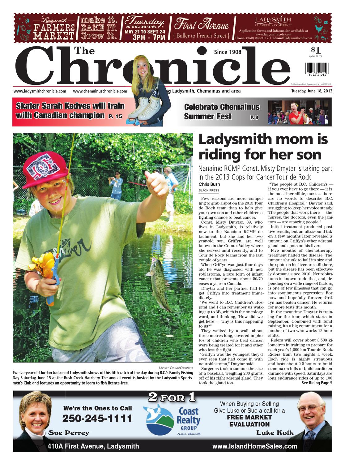 Ladysmith Chronicle, June 18, 2013 by Black Press Media Group Issuu