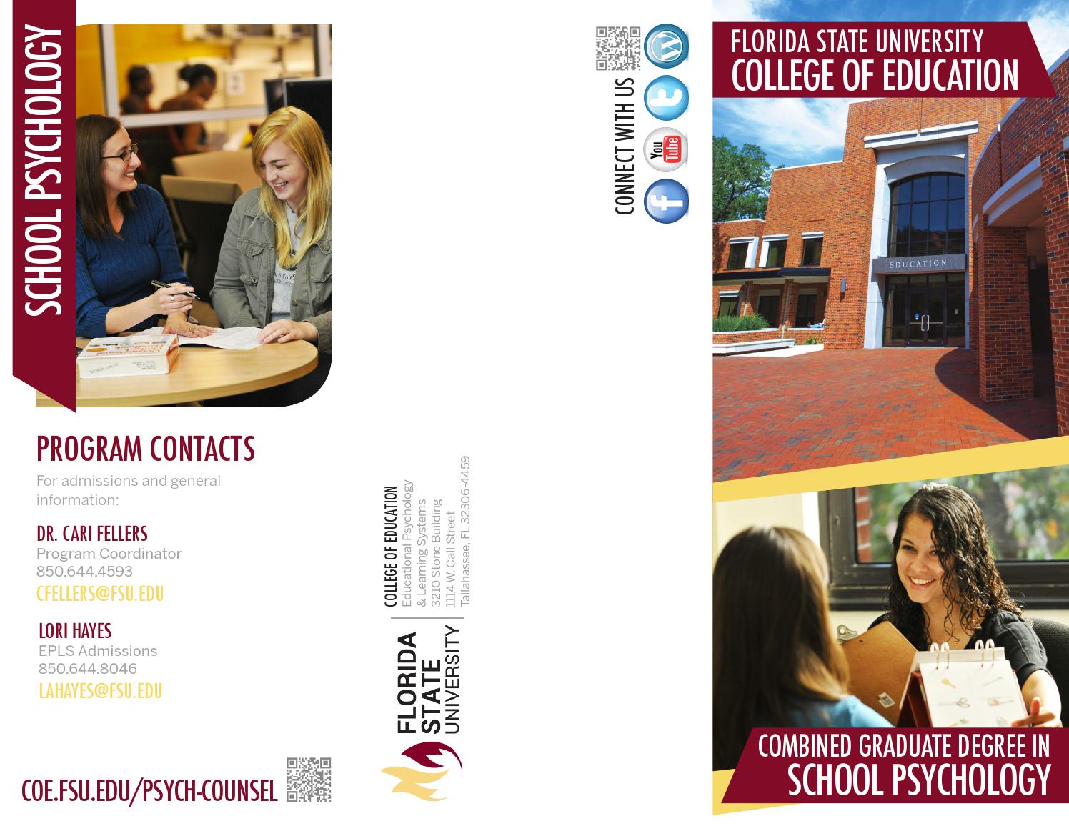 School Psychology Graduate Degree by FSU College of Education, Health, and Human Sciences Issuu