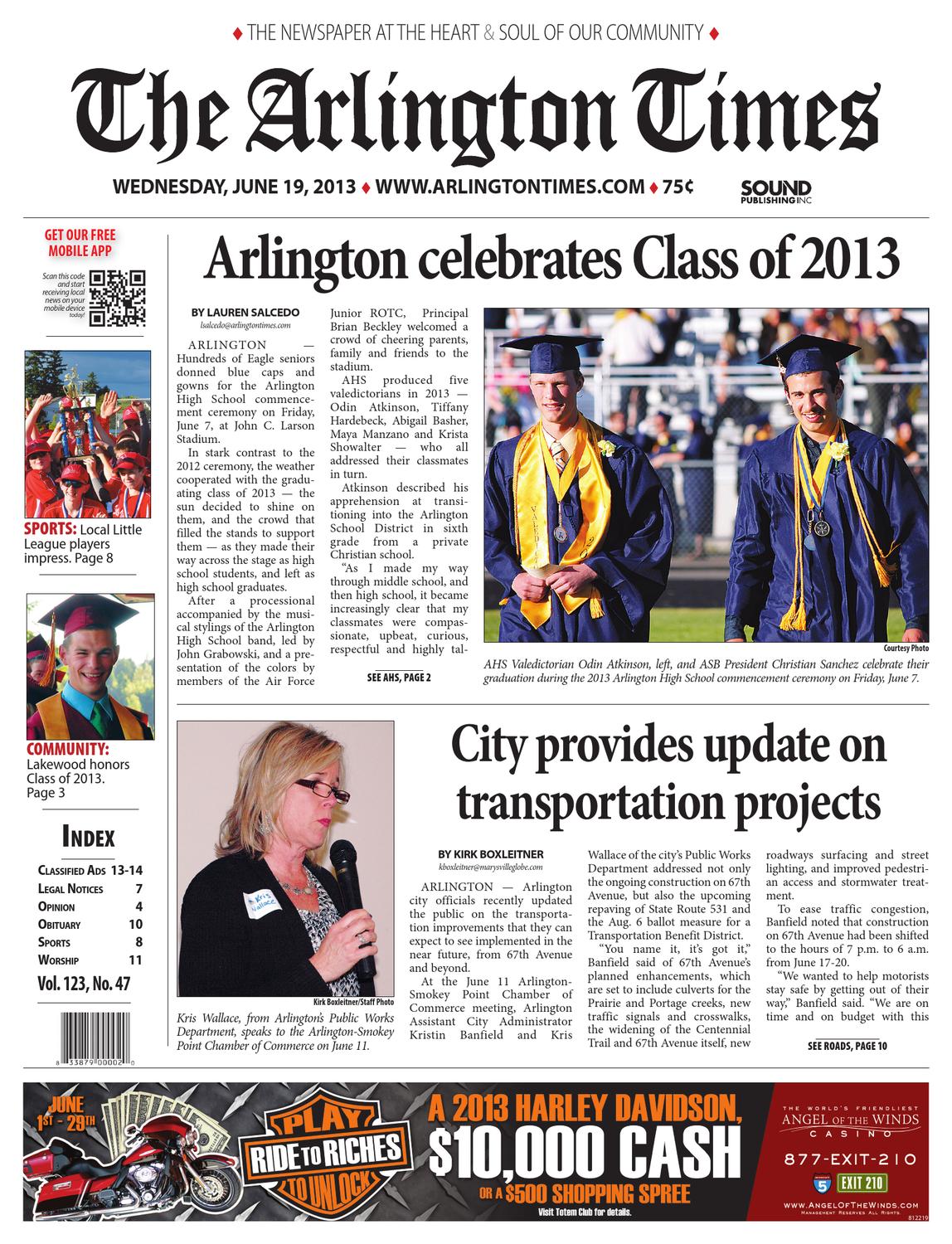 Arlington Times, June 19, 2013 by Sound Publishing Issuu