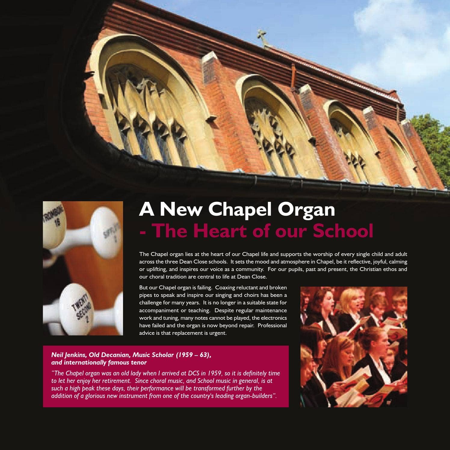 Organ Appeal Brochure by Dean Close School - Issuu