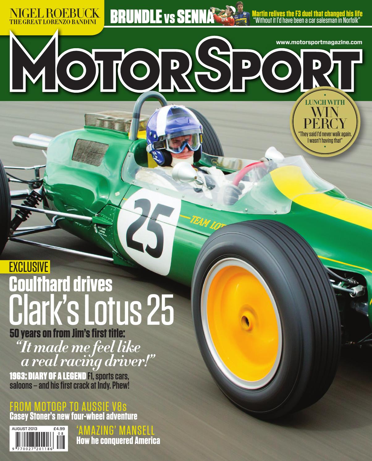 August 2013 issue of Motor Sport magazine by Motor Sport Magazine Issuu