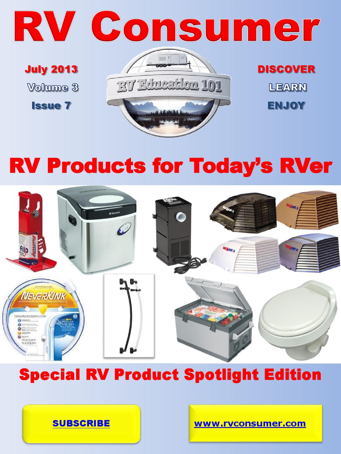 RV Consumer Magazine July 2013 by RV Education 101 Issuu