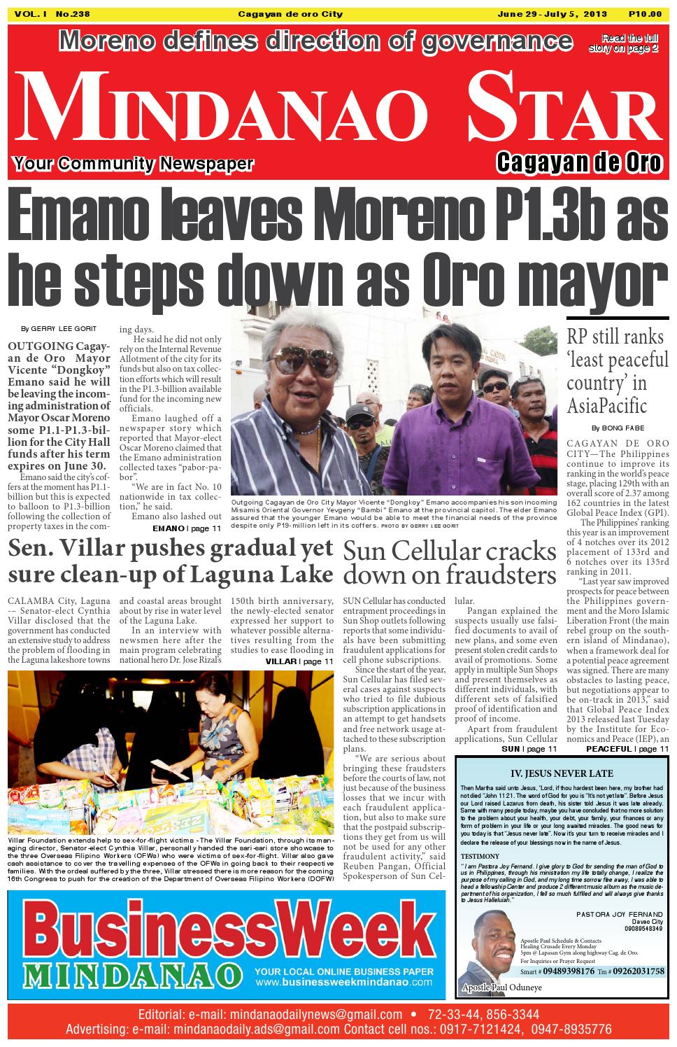 Mindanao Star Cagayan de Oro (June 29