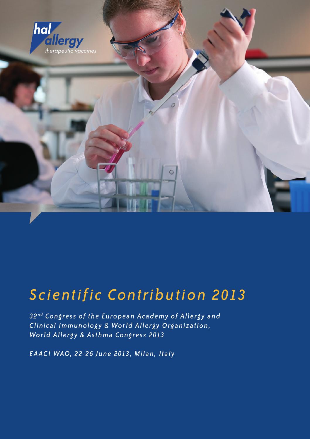 HAL Allergy Abstractbook EAACI 2013 by Xtra Digital Agency Issuu